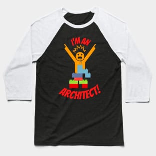 I'm an Architect - Funny Toy Bricks Kid Baseball T-Shirt